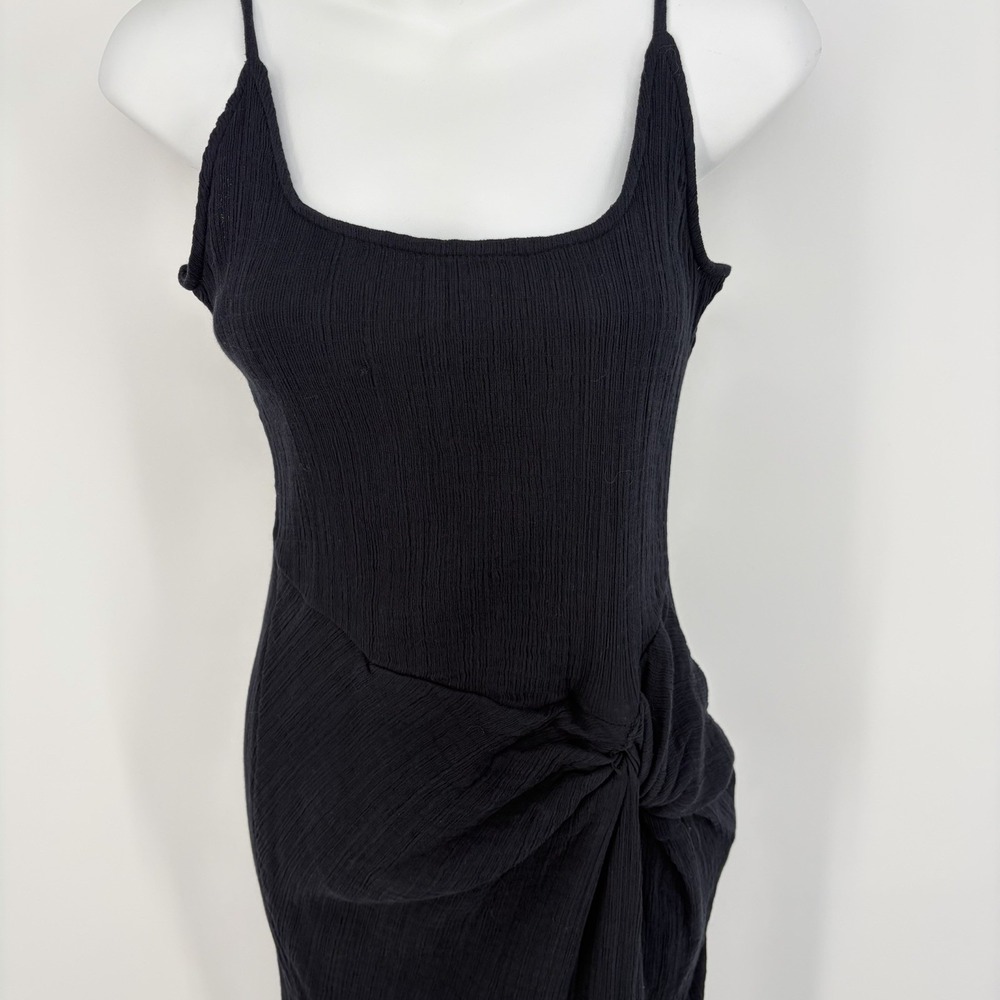 FREE PEOPLE Ladies Maxi Dress Black S Minimalist Gauze Boho‎ Casual Cruise Goth